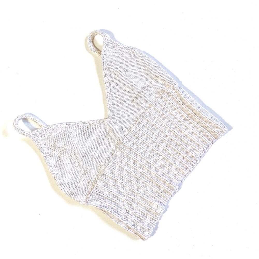 ✨Glitter shimmery XS crop top